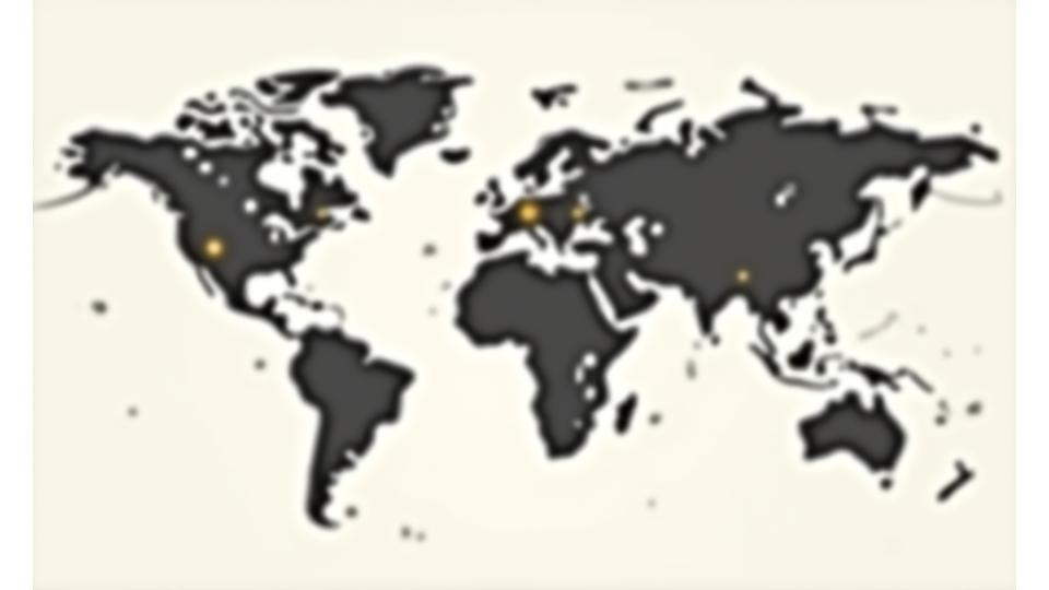 World map highlighting key luxury adventure destinations from the Swiss Alps to Patagonia and the Arctic